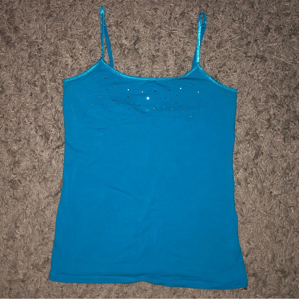 Vintage SO Tank Top Sparkle Cami, Size L, New Without Tags